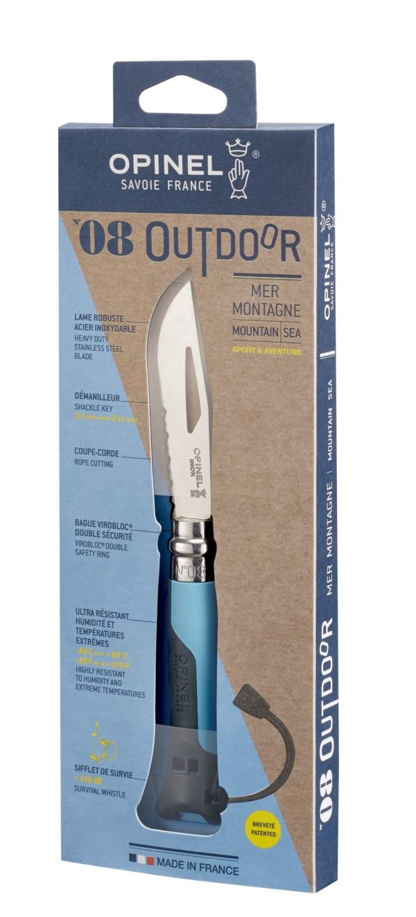 OPINEL OUTDOOR KNIFE N.08 BLUE - Image 2