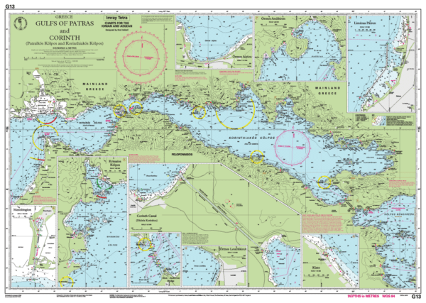 IMRAY CHART G13 GULF OF PATRAS AND CORINTH - Image 2