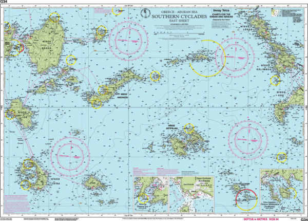 IMRAY CHART G34 SOUTHERN CYCLADES (EAST) - Image 2