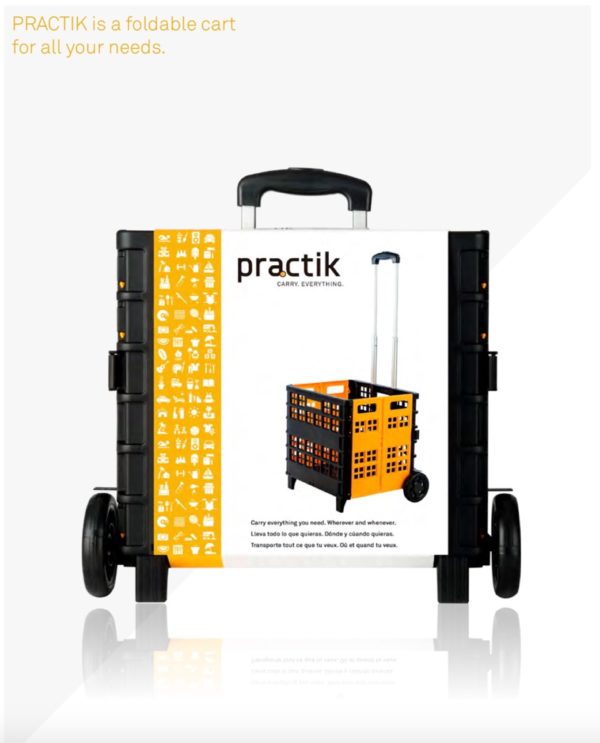SHOPPING BASKET BLACK/ORANGE