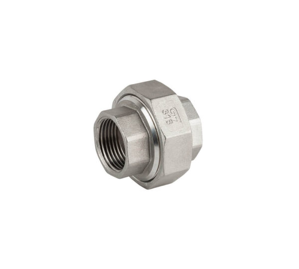 COUPLING 3-PIECE F/F STAINLESS STEEL A4