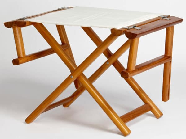 TEAK DIRECTOR CHAIR FOLDING BEIGE - Image 2