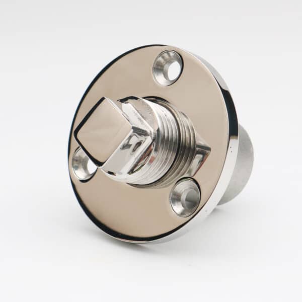 DRAIN PLUG WITH FLANGE S/S 50MM SCREW-ON