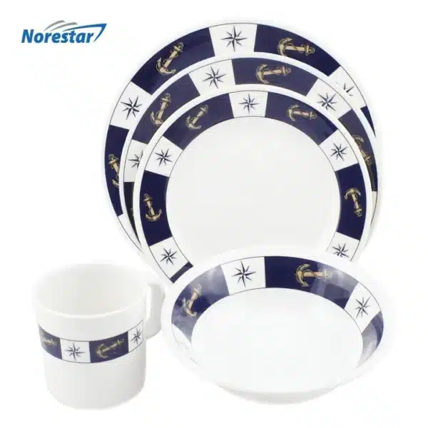 CROKERY SET 20PC ANCHOR/COMPASS