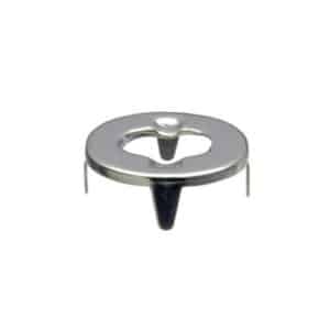 TURNBUTTON EYELET 4-PRONG BRS N/P