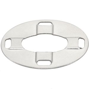TURNBUTTON CLINCHPLATE 4-HOLE BRS N/P
