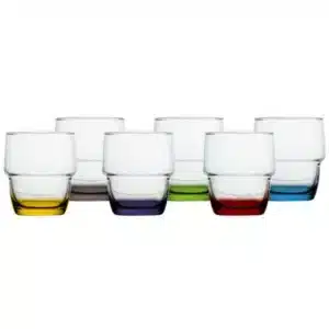 GLASS BEVERAGE PARTY, 6 Pc