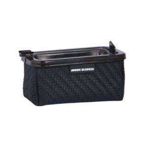 ASHTRAY RECT. CIGAR BLK RATTAN BLACK