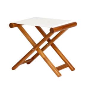 TEAK STOOLS FOLDING BEIGE