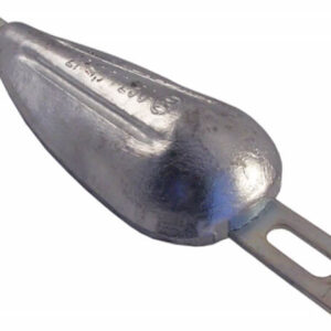 ANODE PEAR BOLT-ON 1.73KG 2 HOLE 250MM