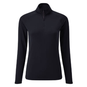 POLO L/S TECH ZIP NECK WOMAN NAVY