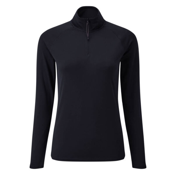 POLO L/S TECH ZIP NECK WOMAN NAVY