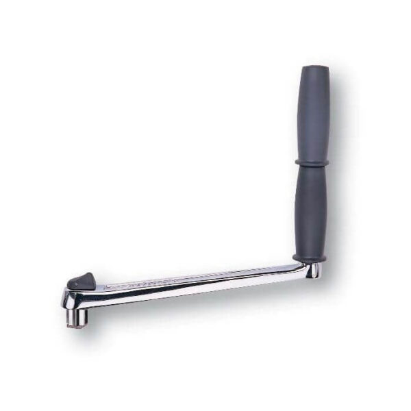 WINCH HANDLE CROME DOUBLE GRIP GREY 10"